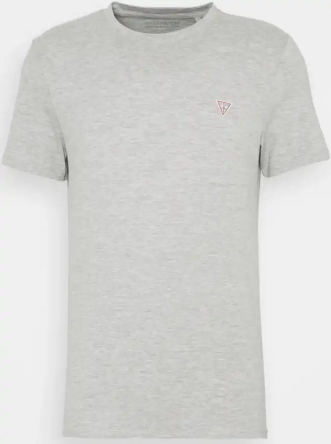 Guess Core CN SS Tee Basic T-Shirt Triangle Logo - Grey