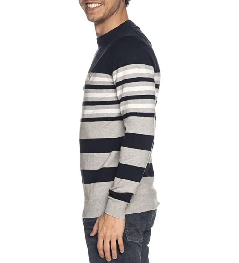 Guess Crew Neck Knit Sweater - Navy