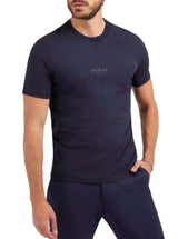 Guess Eco Aidy Logo T-Shirt Navy - Shirts & Tops