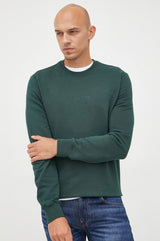 Guess Febo Crew Neck Fleece Sweatshirt Alpine Grove Green - 