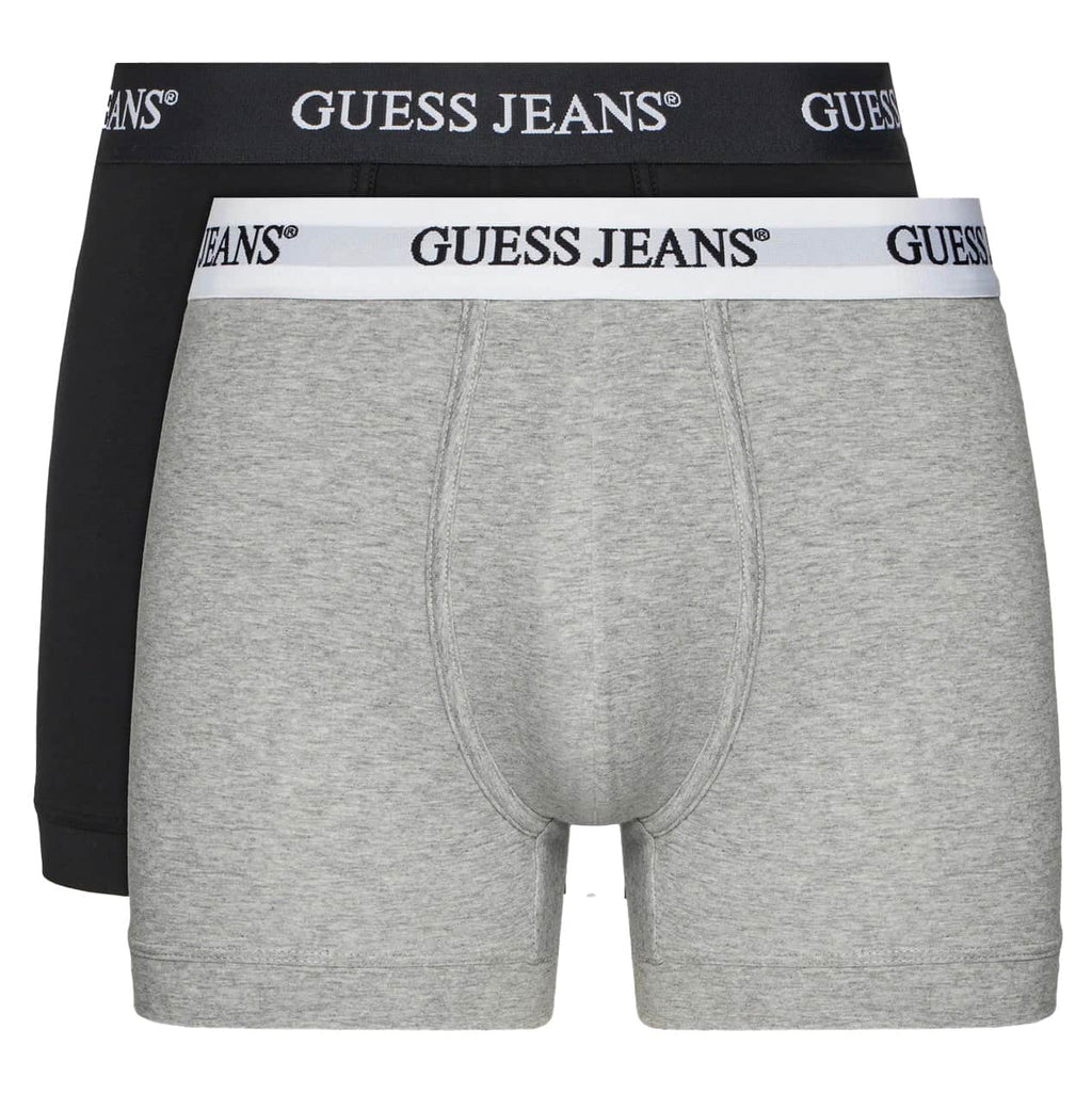 Guess Jeans Mens Pack Boxer Briefs Black/Grey