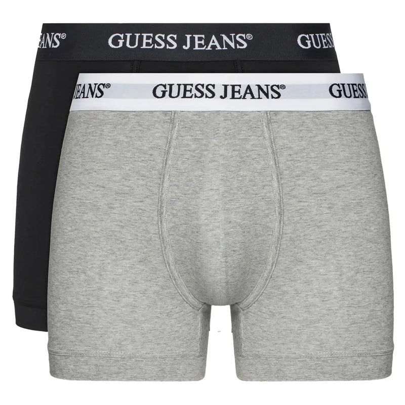 Guess Jeans Mens 2 Pack Boxer Briefs Black/Grey Northern Ireland