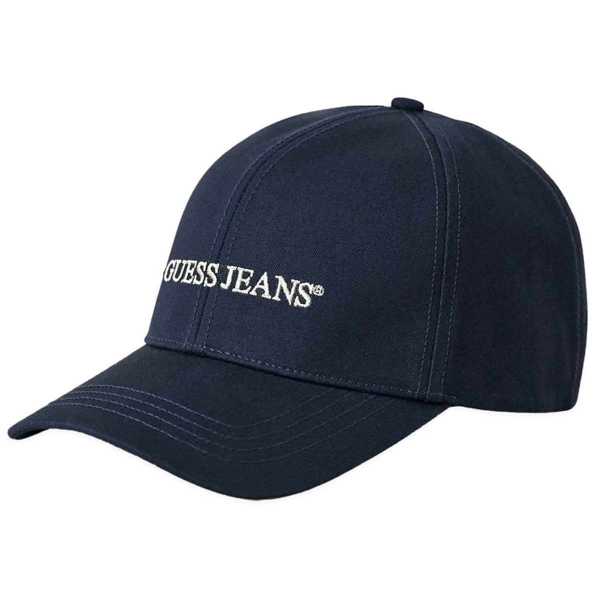 Guess Jeans Mens Embroidered Baseball Cap Navy