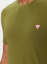 Guess Men’s Crew Neck SS T - Shirt Stone Green Northern Ireland