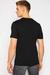 Guess Basic T-Shirt Triangle Logo - Black