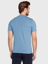 Guess Mens Eco Aidy Logo T-Shirt Partly Cloudy Blue Northern Ireland