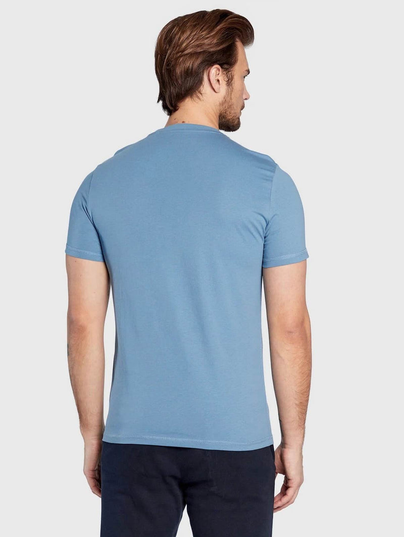 Guess Mens Eco Aidy Logo T-Shirt Partly Cloudy Blue Northern Ireland