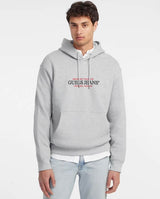 Guess Mens GJ American Tradition Hoodie Medium Grey Heather Northern