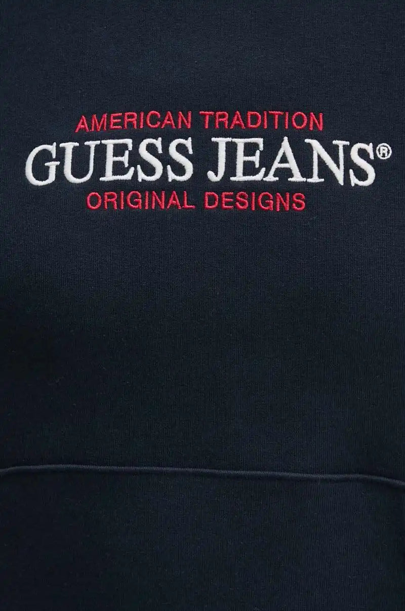 GUESS Mens GJ Regular American Tradition Hoodie Navy Northern Ireland