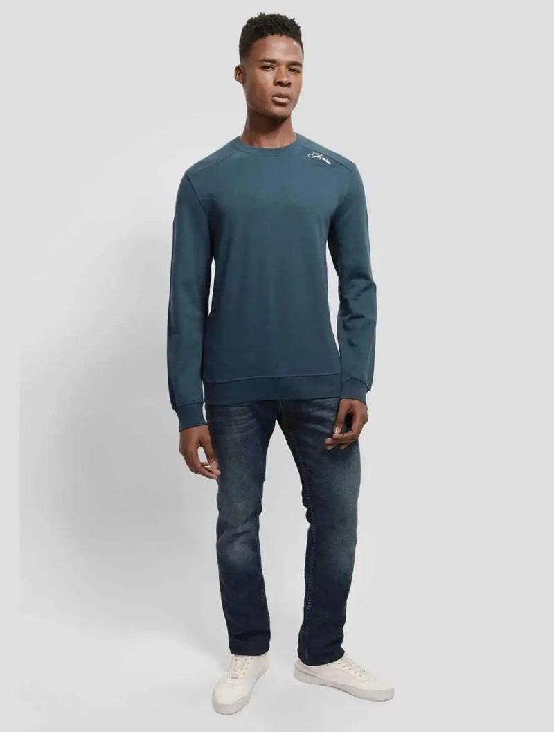 Blue guess sweatshirt hotsell
