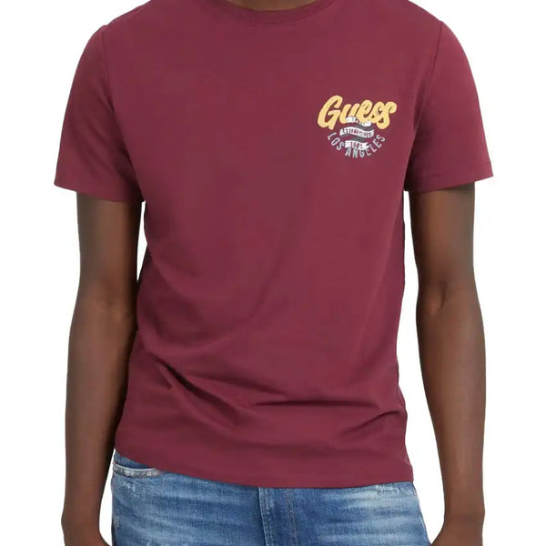 Guess burgundy shirt sales