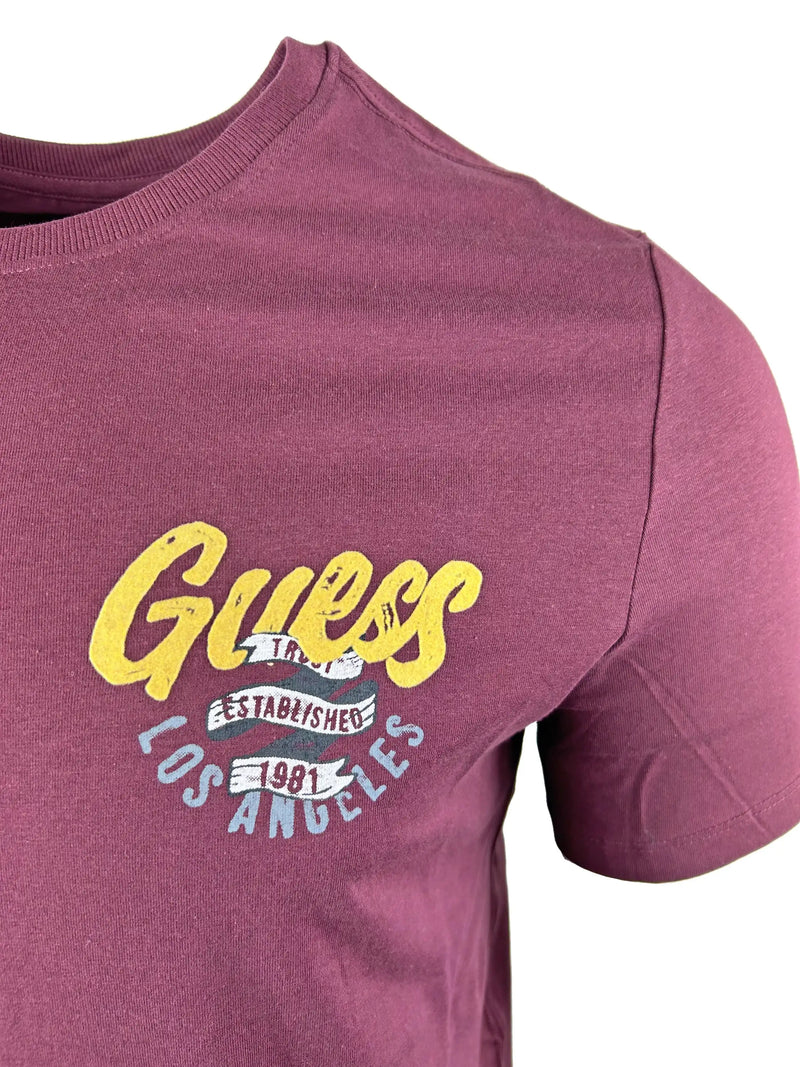 Guess burgundy shirt clearance