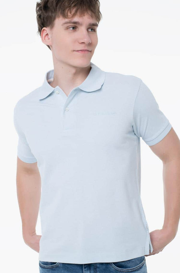 Guess Mens SS Polo Shirt Light Blue Northern Ireland Belfast