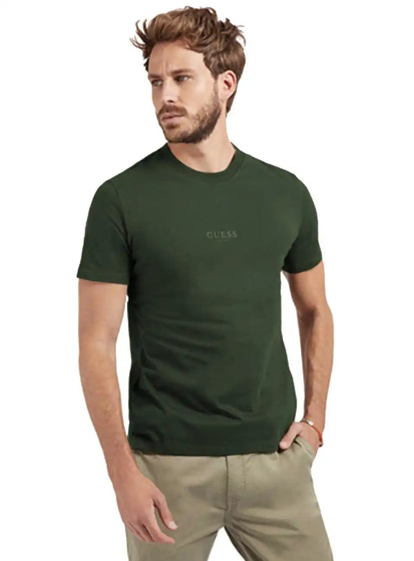 Guess Men’s T-Shirt Aidy Jungle Green Ballynahinch Northern Ireland