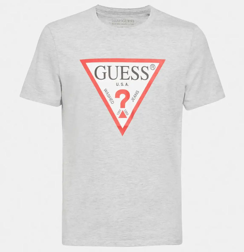 Guess CN SS Original Logo T-Shirt Light Grey