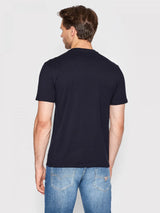 Guess Men’s T-Shirt Core Logo Basic Triangle Logo Navy Ballynahinch