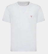 Guess Core Logo Basic T-Shirt Triangle Logo - White