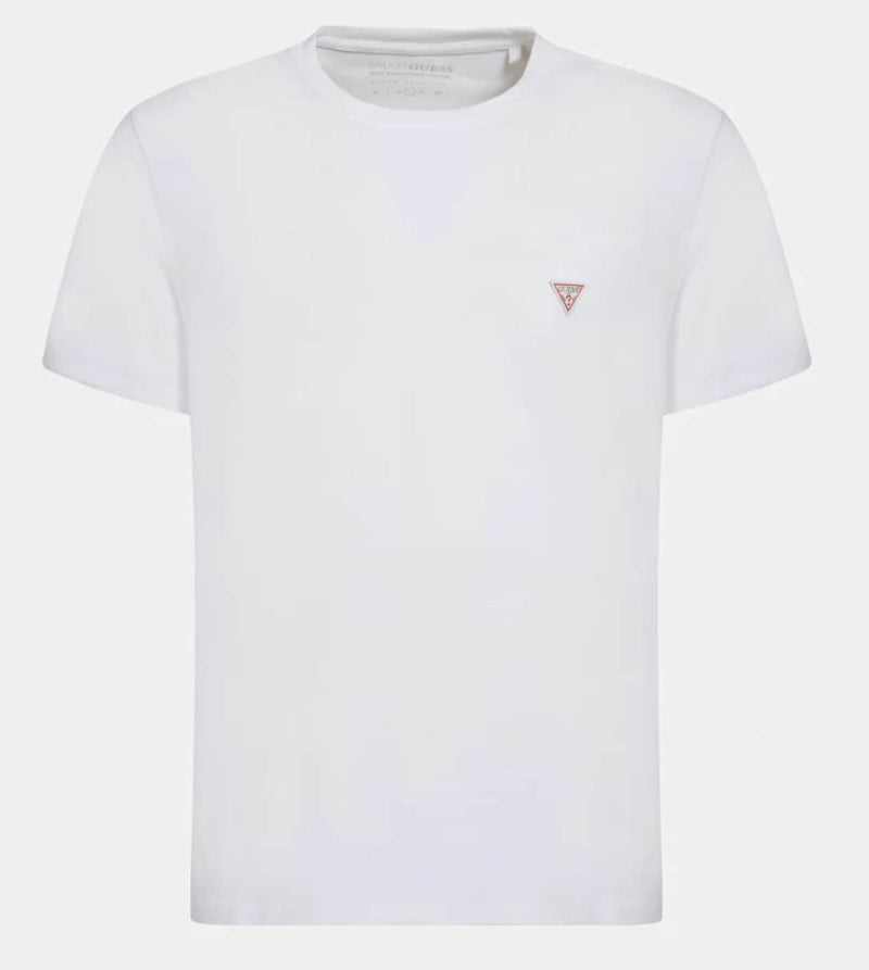 Guess Core Logo Basic T-Shirt Triangle Logo - White