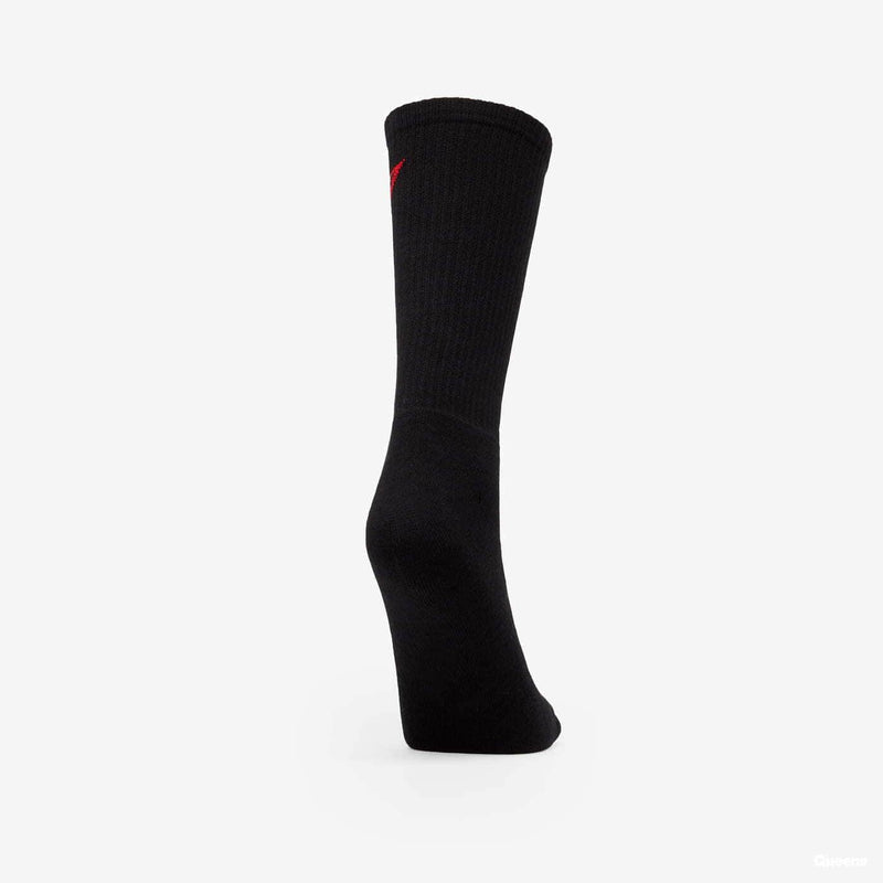 Guess Mens Triangle Logo Crew Socks 1 Pack Black 6-11 UK Northern