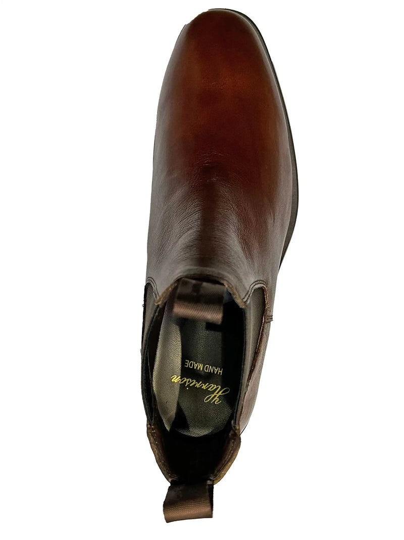 Escape Mens Harrison Dealer Chelsea Boots Hand Brush Brown Northern