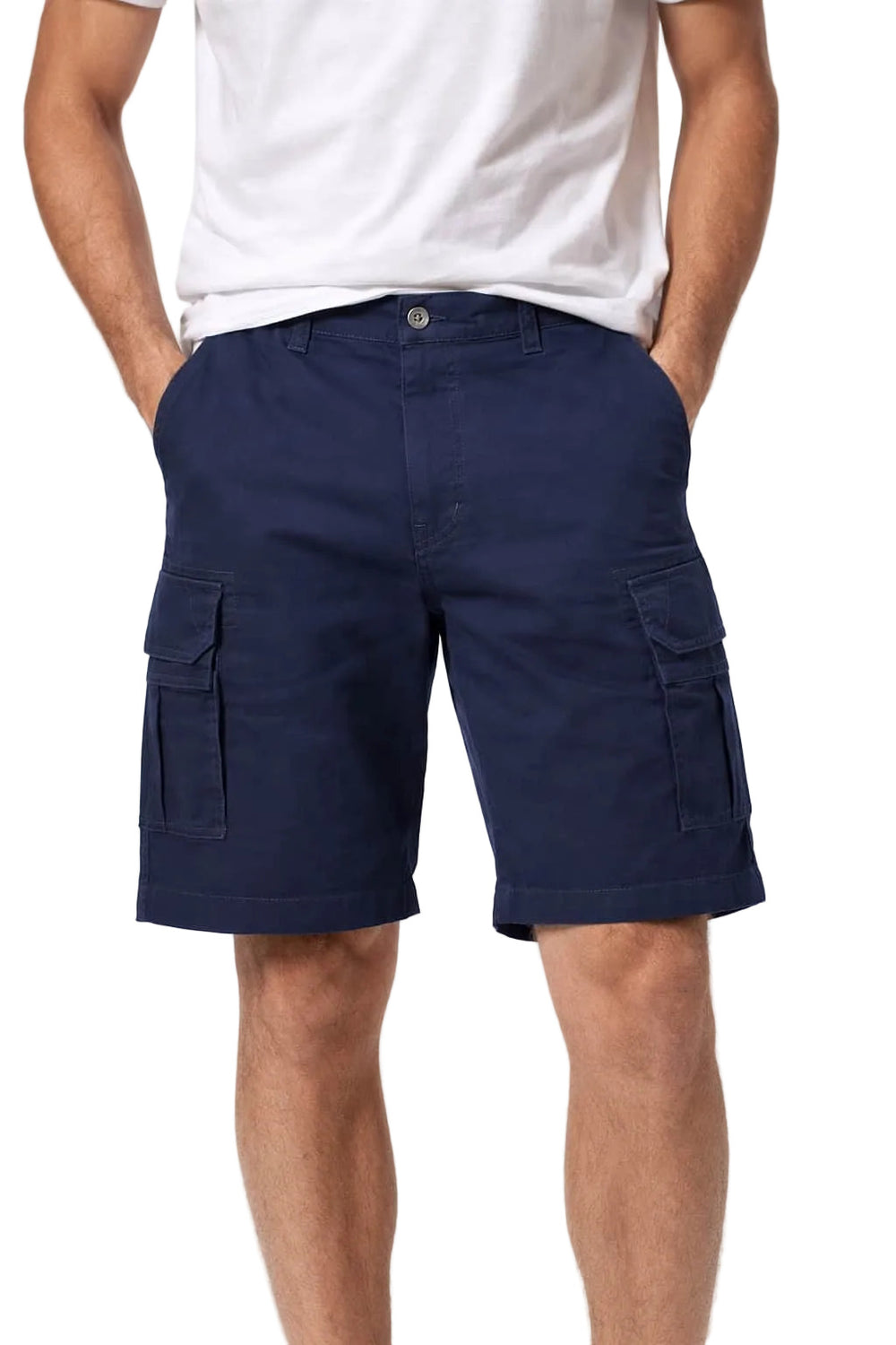 Hattric Mens Cargo Bermuda Shorts Navy
