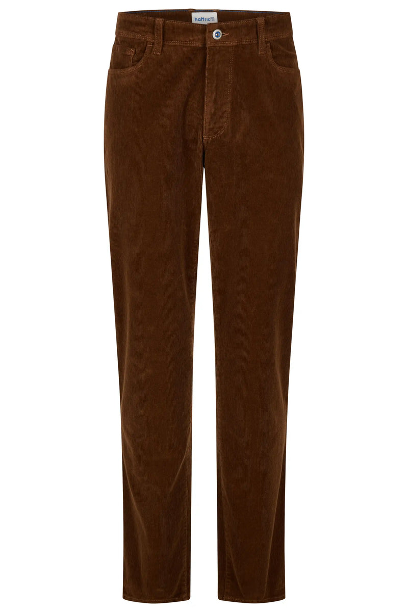 Hattric Mens Hunter Corduroy Trousers Cognac Northern Ireland Belfast