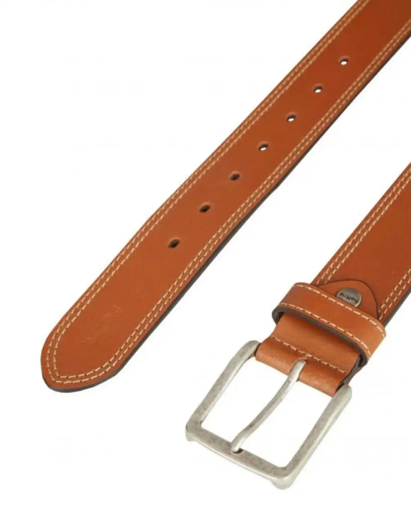 Hattric Mens Leather Jeans Belt Tan Northern Ireland Belfast