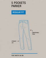 Hattric Mens Parker Corduroy Trousers Straight Leg Beige Northern