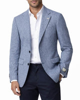 Herbie Frogg Maddox Sports Jacket Linen Blend Blue Northern Ireland