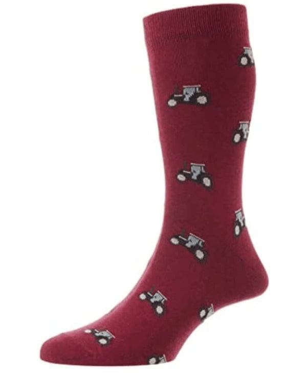 HJ Hall HJ61 Cotton Rich Tractor Design Socks UK 6-11
