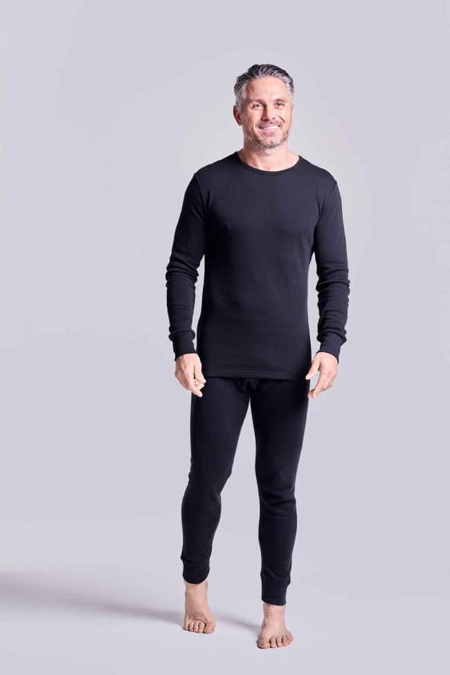 HJ Hall Mens Thermal Long Sleeve Top Black Northern Ireland Belfast