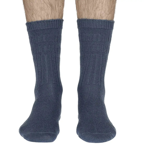 HJ Hall Thermal Softop Wool Socks - 1 Pair - Slate Blue