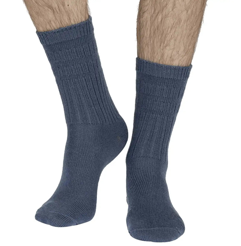HJ Hall Thermal Softop Wool Socks - 1 Pair - Slate Blue