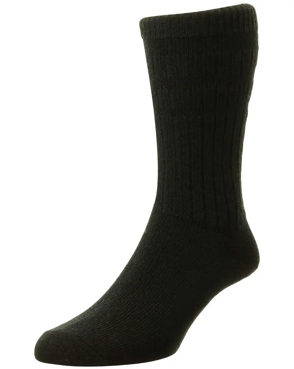 HJ Hall Thermal Softop Wool Socks HJ95 - 1 Pair - Black