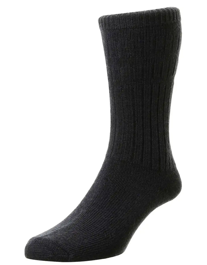 HJ Hall Thermal Softop Wool Socks - 1 Pair - Dark Navy