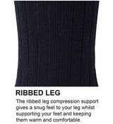 JCB Outdoor Activity Mens Boot Socks - Black