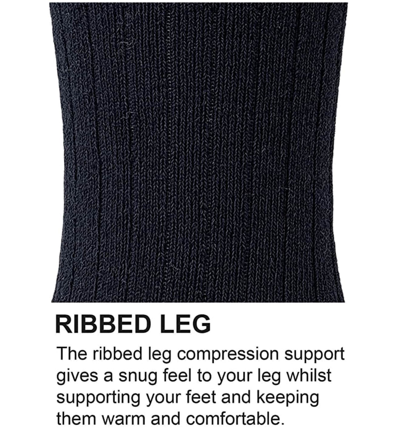 JCB Outdoor Activity Mens Boot Socks - Black