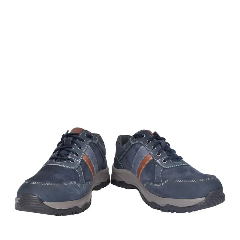 Josef Seibel Mens Leroy 56 Lace Up Waterproof Shoes Indigo Northern