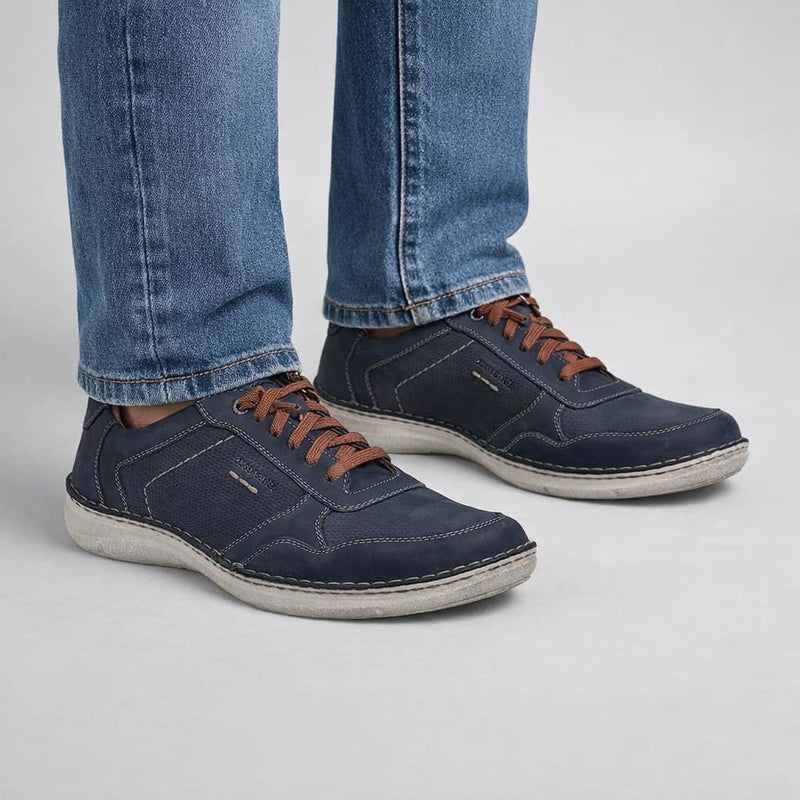 Josef Seibel Mens Slip On Shoes New Anvers 97 Indigo