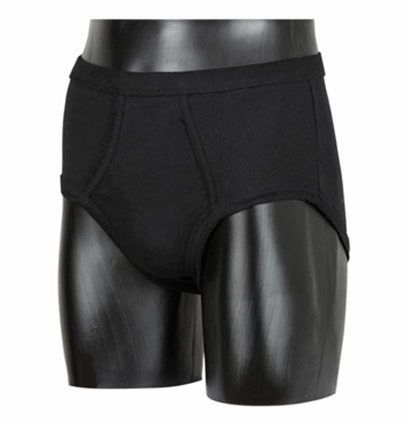 Klazig Underwear Briefs With Fly Single Pack Black