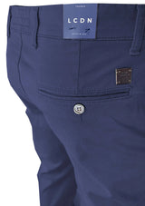 LCDN Luigi Stretch Mens Chino Trousers Navy