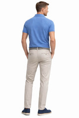 LCDN By Nalo Men’s Stretch Fit Chino Trousers With Belt Natural