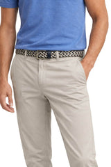 LCDN By Nalo Men’s Stretch Fit Chino Trousers With Belt Natural