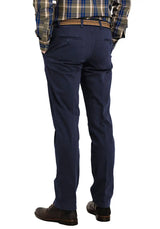 LCDN By Nalo Men’s Stretch Fit Chino Trousers With Belt Yansi Navy