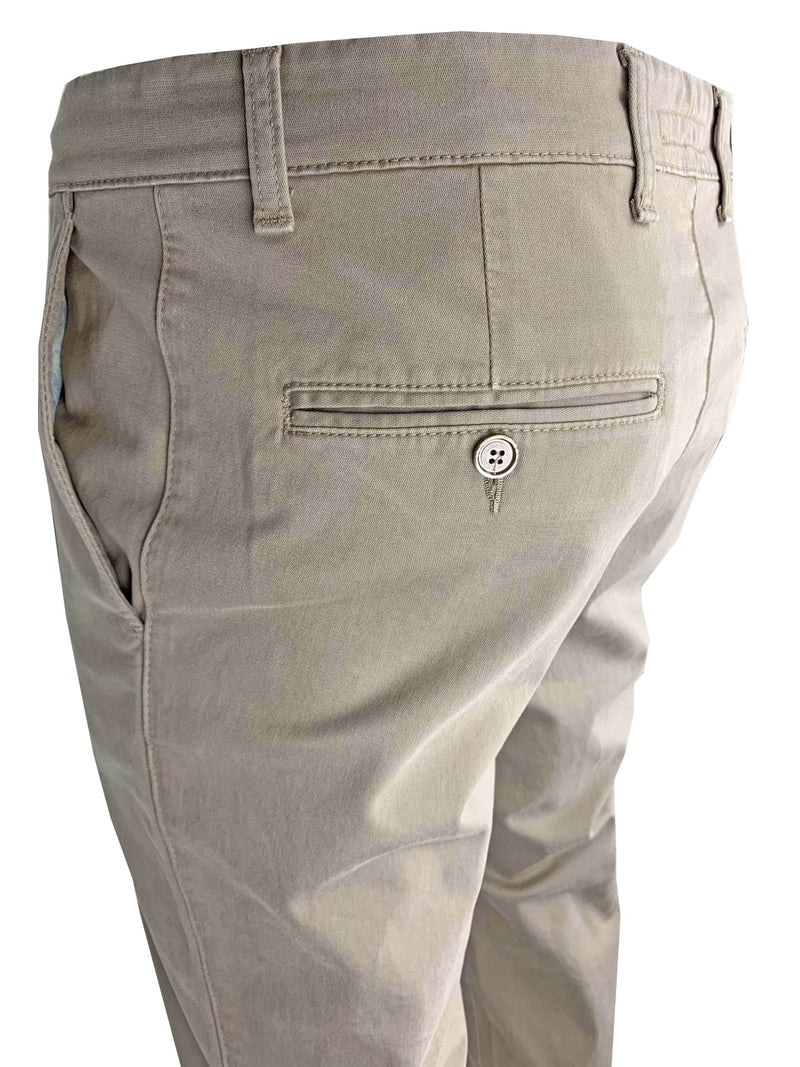 LCDN Luigi Stretch Mens Chino Trousers Taupe
