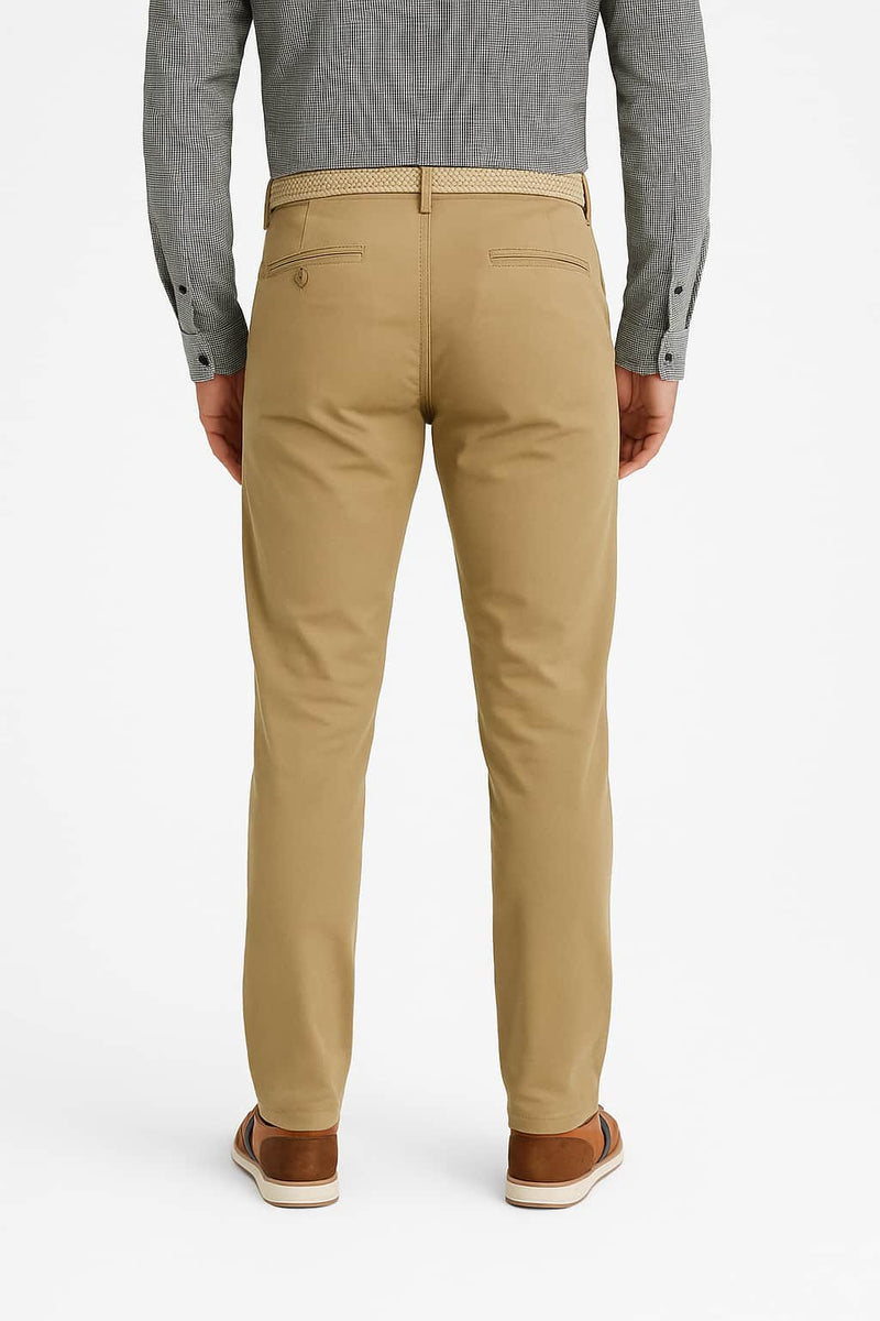 LCDN Men’s Stretch Tapered Fit Chino Trousers Beige Northern Ireland