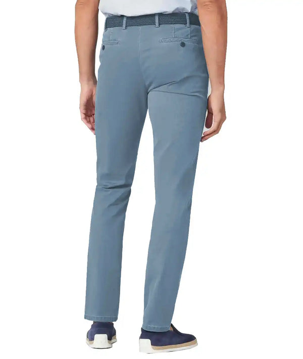 LCDN Men’s Stretch Tapered Fit Chino Trousers Bruno Light Blue