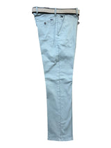 LCDN Men’s Stretch Tapered Fit Chino Trousers Bruno Light Blue