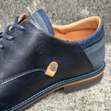 Lloyd & Pryce Mens Bazan Leather Shoes Storm Navy Northern Ireland