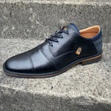 Lloyd & Pryce Mens Bazan Leather Shoes Storm Navy Northern Ireland